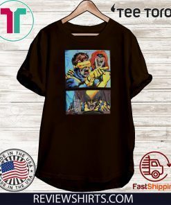 Cyclops Yelling at Wolverine Offcial T-Shirt