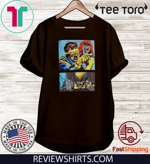 Cyclops Yelling at Wolverine Offcial T-Shirt