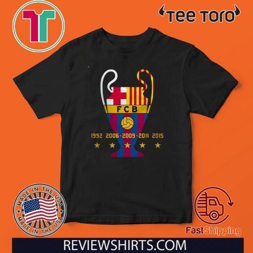 F.C. Barcelona 5th Champions League star 2020 T-Shirt