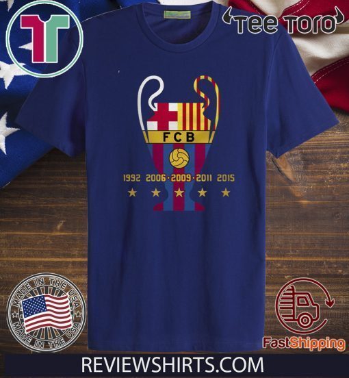 F.C. Barcelona 5th Champions League star 2020 T-Shirt