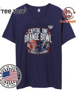 Florida Gators vs Virginia Cavaliers 2019 Capital One Orange Bowl Tee Shirt