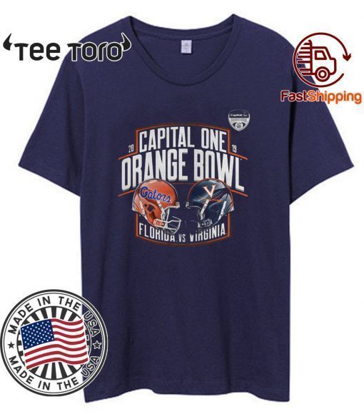 Florida Gators vs Virginia Cavaliers 2019 Capital One Orange Bowl Tee Shirt