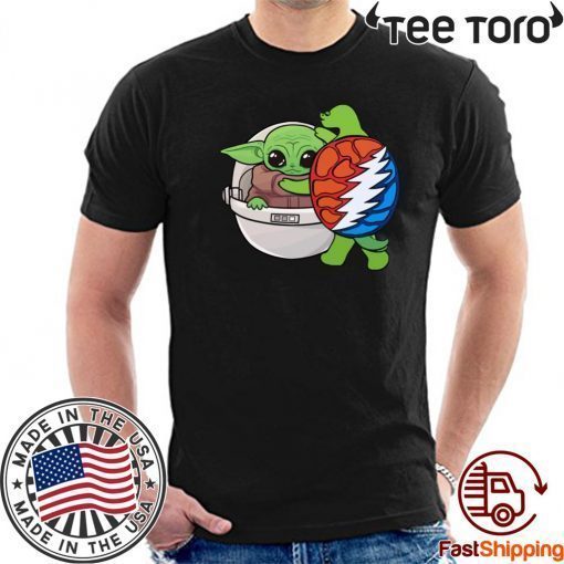 Grateful Dead Turtle Hug Baby Yoda Limited Edition T-Shirt