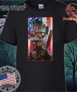 Groot wearing sunglasses American Flag 2020 Independence Day 4th of July T Shirt