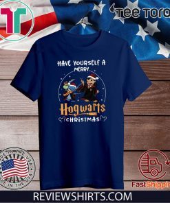Have Yourself A Merry Hogwarts Christmas Stitch Shirt T-Shirt