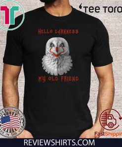 Hello Darkness IT Owl My old Friend Offcial T-Shirt