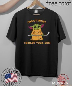 Hockey Baby Yoda I’m Not Short I’m Baby Yoda Size Offcial T-Shirt