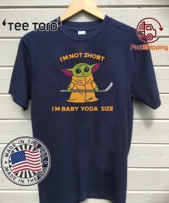 Hockey Baby Yoda I’m Not Short I’m Baby Yoda Size Offcial T-Shirt