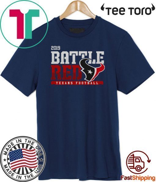 Houston Texans Football Battle Red 2019 Offcial T-Shirt