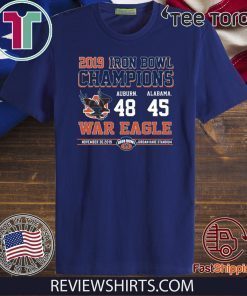 Iron Bowl Champions 2019 Auburn Tigers For T-Shirt