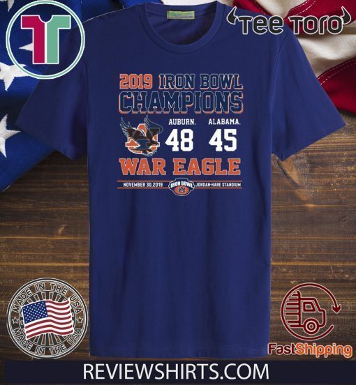 Iron Bowl Champions 2019 Auburn Tigers For T-Shirt