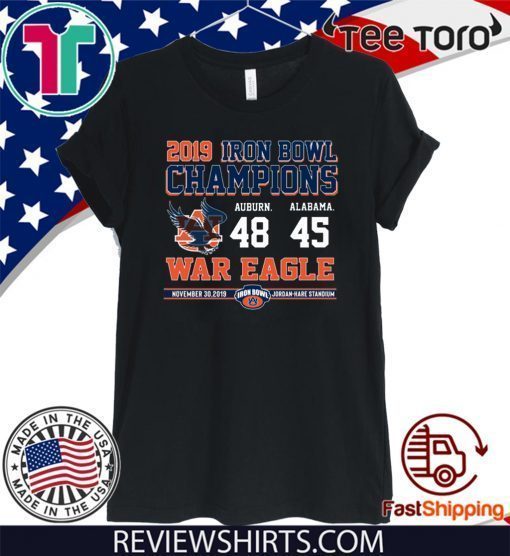 Iron Bowl Champions 2019 Auburn Tigers For T-Shirt