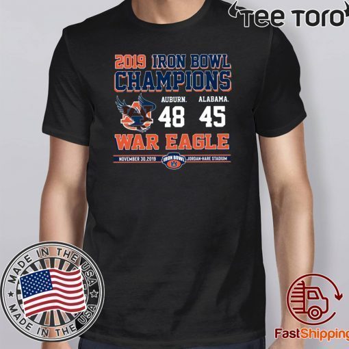 Iron bowl champions 2019 auburn tigers Unisex Tee Shirt