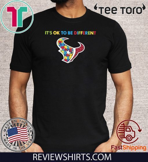 It’s Ok To Be Different Houston Texans Autism For T-Shirt