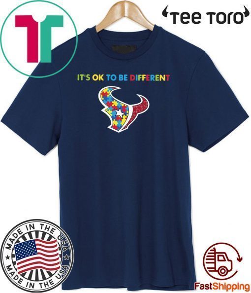 It’s Ok To Be Different Houston Texans Autism For T-Shirt