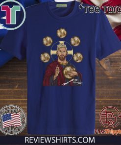 Jesus Messi Six Golden Ball Signature Offcial 2020 T-Shirt