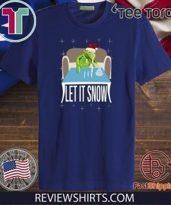 Kermit The Frog Doing Coke Walmart Cocaine Santa Let It Snow Offcial T-Shirt