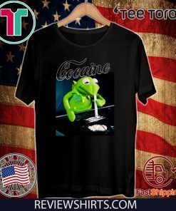 Kermit the frog doing coke For T-Shirt
