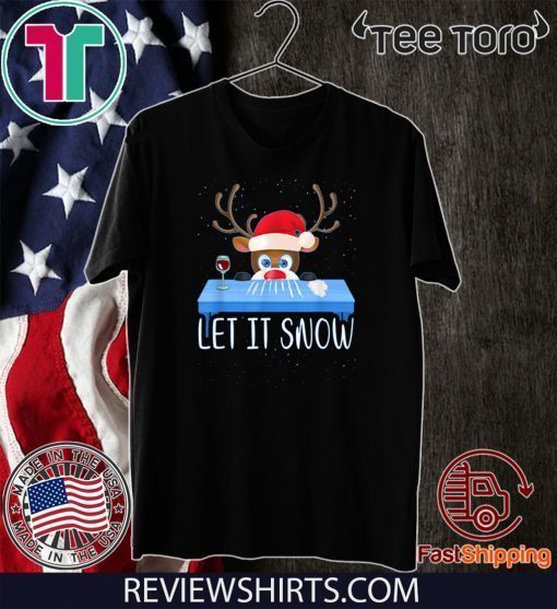 Let It Snow Reindeer Santa Cocaine Classic T-Shirt