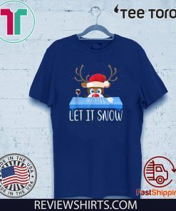 Let It Snow Reindeer Santa Cocaine Classic T-Shirt