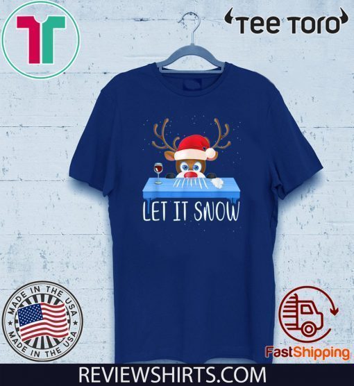 Let It Snow Reindeer Santa Cocaine Classic T-Shirt