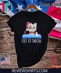 Let It Snow Santa Cocaine Cat Kitten Offcial T-Shirt
