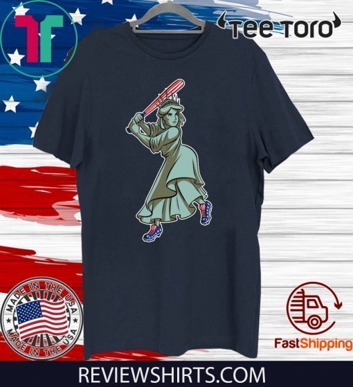 Offcial Liberty American Flag Baseball T-Shirt