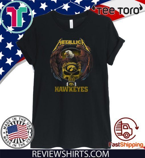 Offcial Metallica Iowa Hawkeyes T-Shirt