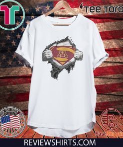 Minnesota Golden Gopher inside me Superman Tee Shirt