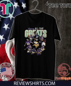 Minnesota Vikings all time great players signatures Shirt T-Shirt