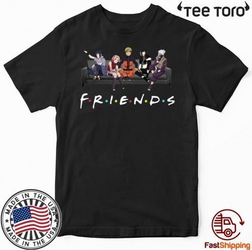 Naruto Sakura Sasuke Sai and Kakashi Friends Funny T-Shirt