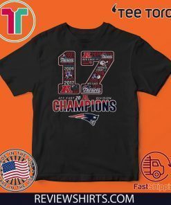 New England Patriots 17 AFC East 2019 Division Champions T Shirt