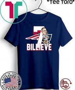 New England Patriots 7 Billieve vs Buffalo Bills Offcial T-Shirt