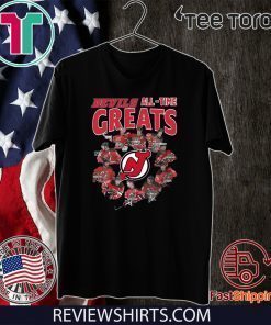 New Jersey Devils all time great players signatures 2020 T-Shirt