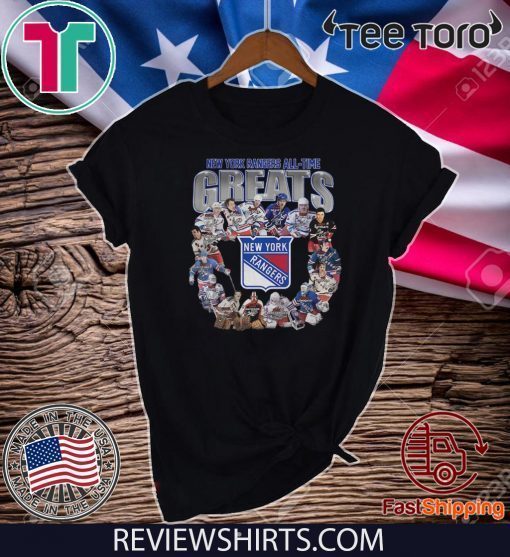 New York Rangers Alltime greats signature 2020 T-Shirt