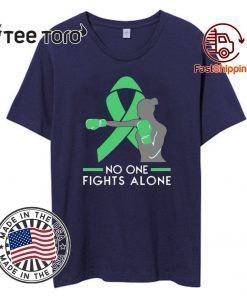 No One Fights Alone Liver Cancer Awareness Shirt - For Cancer Warriors T-Shirt