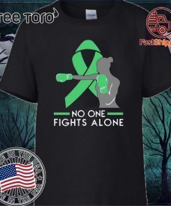 No One Fights Alone Liver Cancer Awareness Shirt - For Cancer Warriors T-Shirt