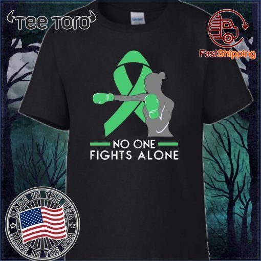 No One Fights Alone Liver Cancer Awareness Shirt - For Cancer Warriors T-Shirt