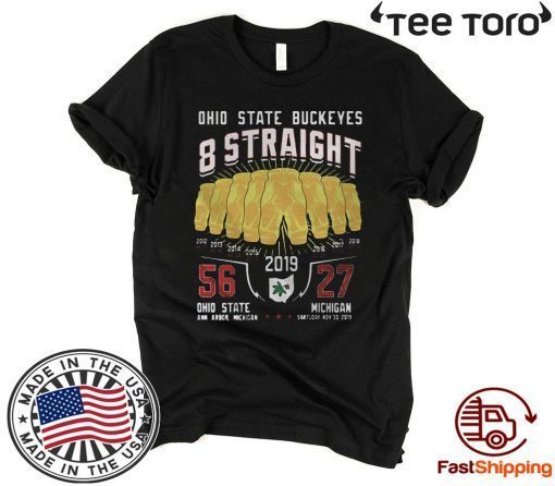 Ohio State Buckeyes 8 Straight 2019 Offcial T-Shirt