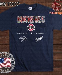 Ohio State Buckeyes Justin fields and Jk Dobbins signatures 2019 T-Shirt