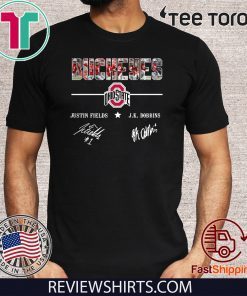 Ohio State Buckeyes Justin fields and Jk Dobbins signatures 2019 T-Shirt