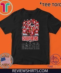 Ohio State Buckeyes Players Big Champions 2019 signatures Classic T-Shirt