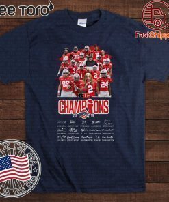 Ohio State Buckeyes Players Big Champions 2019 signatures Classic T-Shirt