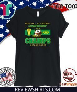 Offcial Oregon Ducks 2019 Pac 12 Championship T-Shirt