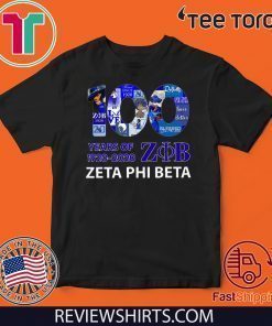 100 Years Of 1920 2020 Zeta Phi Beta TShirt