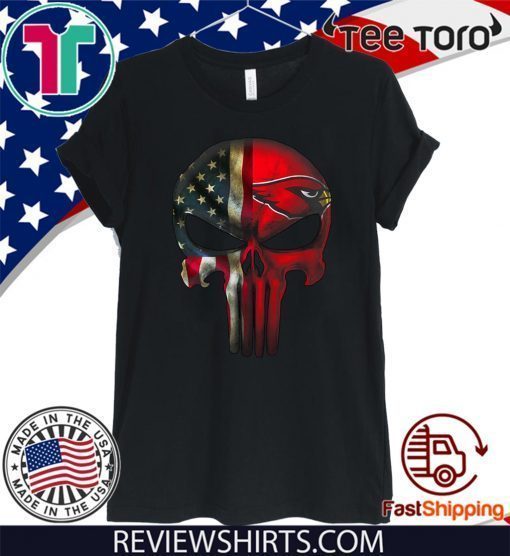 Punisher Skull Arizona Cardinals American Flag 2020 T-Shirt