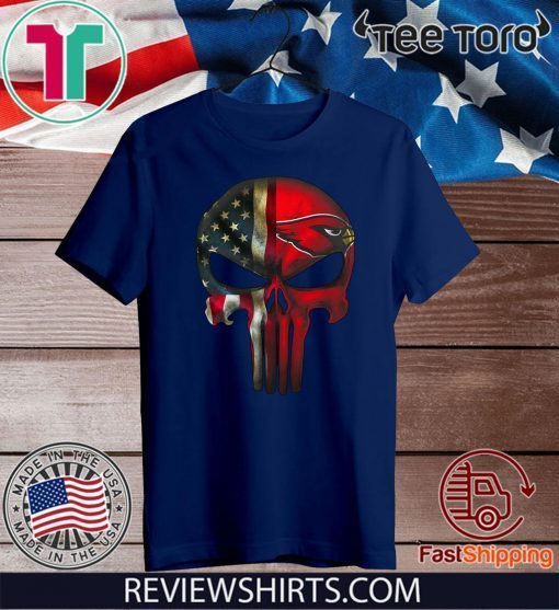 Punisher Skull Arizona Cardinals American Flag 2020 T-Shirt