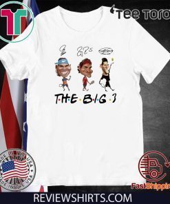 Rafael Nadal Roger Federer and Novak Djokovic The Big 3 signature Unisex T-Shirt