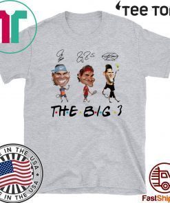 Rafael Nadal Roger Federer and Novak Djokovic The Big 3 signature Unisex T-Shirt