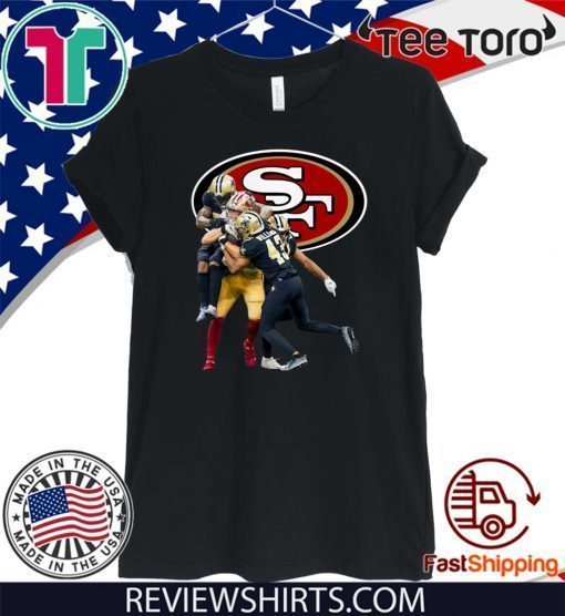 San Francisco 49ers And New Orleans Saints Sprint Football Tee Shirt